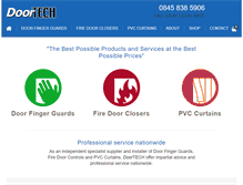 Tablet Screenshot of doortech.co.uk